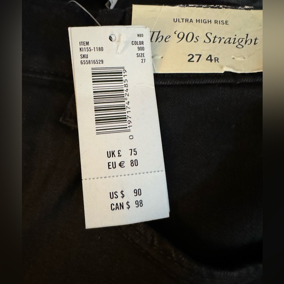 ✨NWT Abercrombie and Fitch Ultra High Rise 90’s Straight - Picture 6 of 6